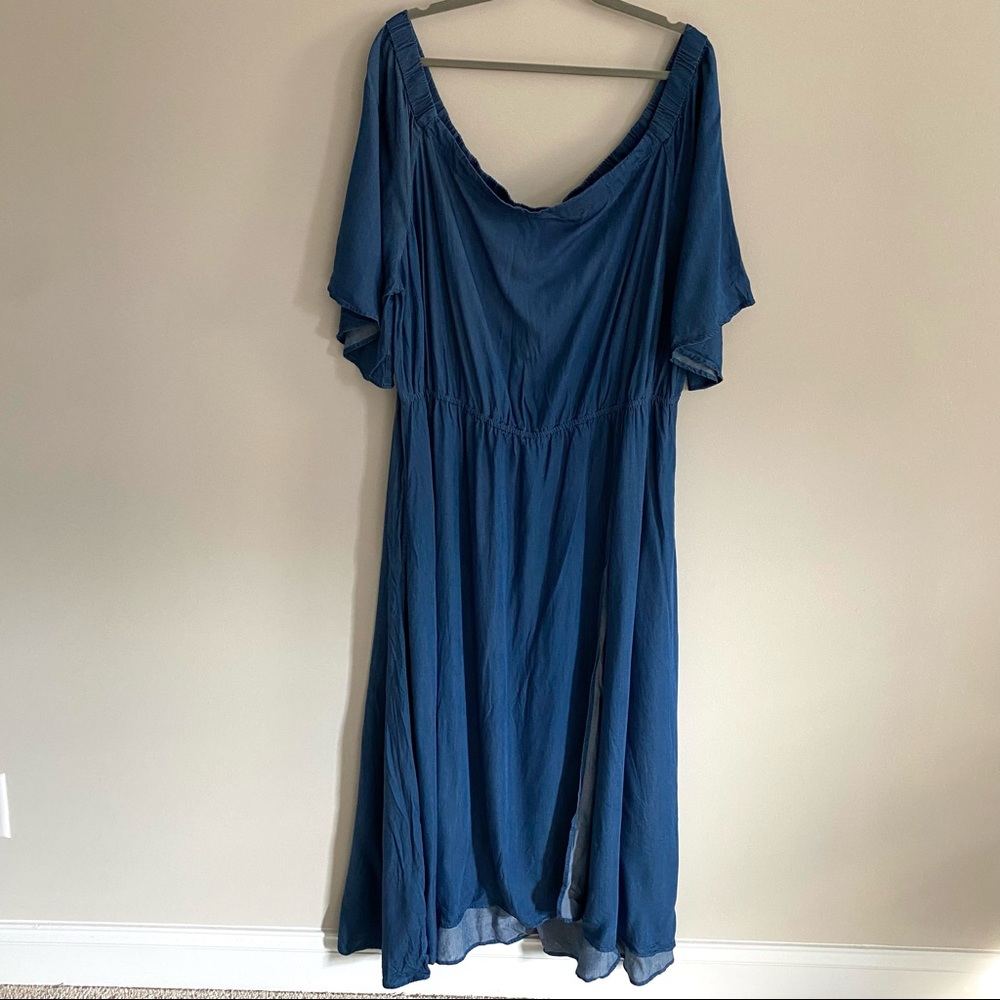 Elegant Blue Women's Dress